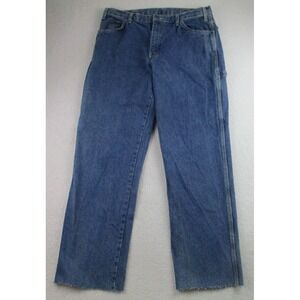 Dickies‎ Carpenter Jeans Mens 36x34 Blue Denim Dark Wash Regular Fit Workwear